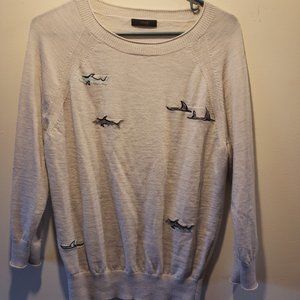 J. Crew - Pullover Sweater with Sharks